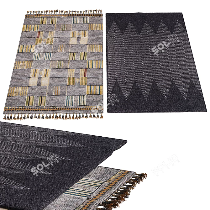 Elegant Interior Carpets 3D model image 1