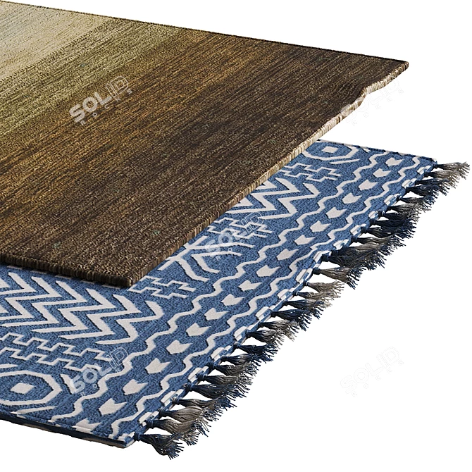 Elegant Interior Carpets: 400x280 3D model image 2