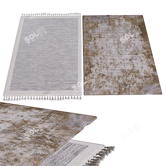 Elegant Interior Carpets 3D model image 1