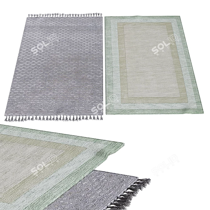 Elegant Interior Carpets 3D model image 1