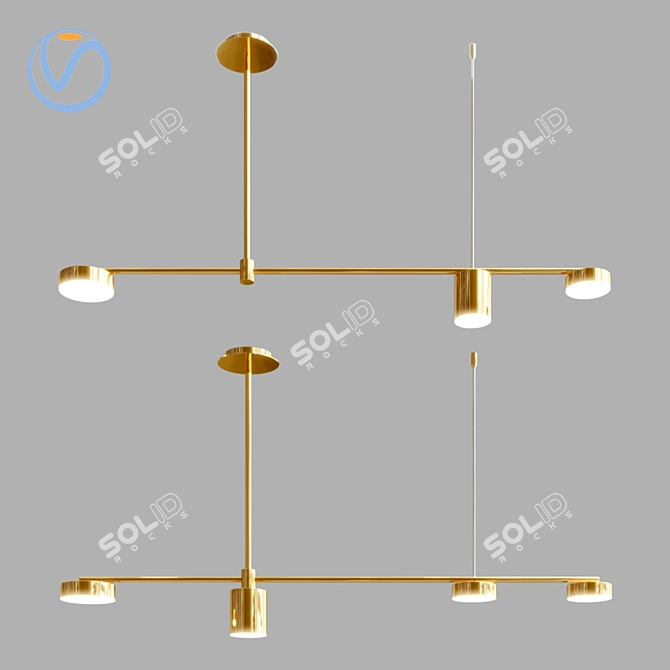 Modern Shannon Pendant Lamp 3D model image 2