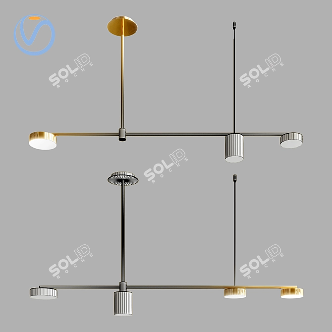 Modern Shannon Pendant Lamp 3D model image 3