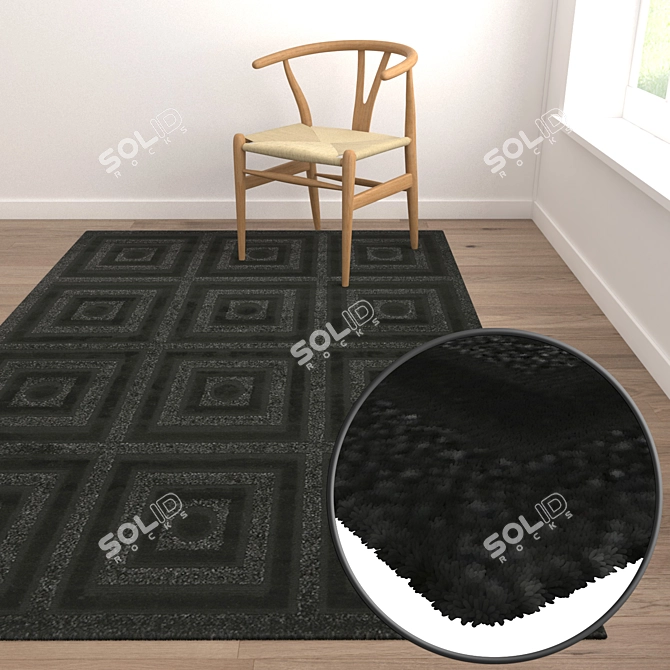 Luxury Carpet Set: High-Quality Textures 3D model image 5