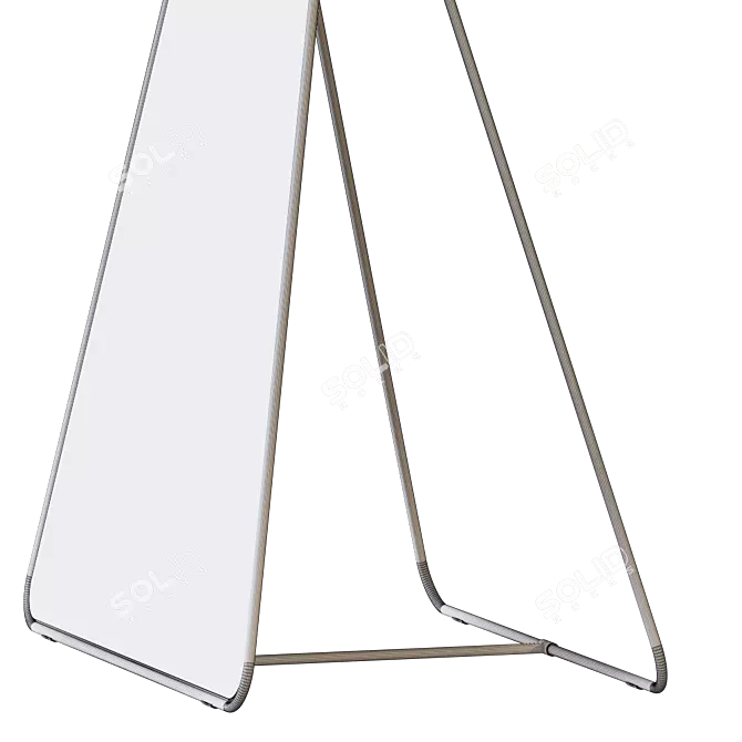 Modern Triangle Standing Mirror 3D model image 5