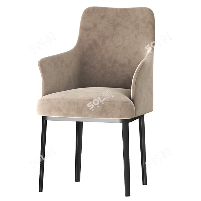 Modern Elegant Sophie Chair by Poliform 3D model image 5