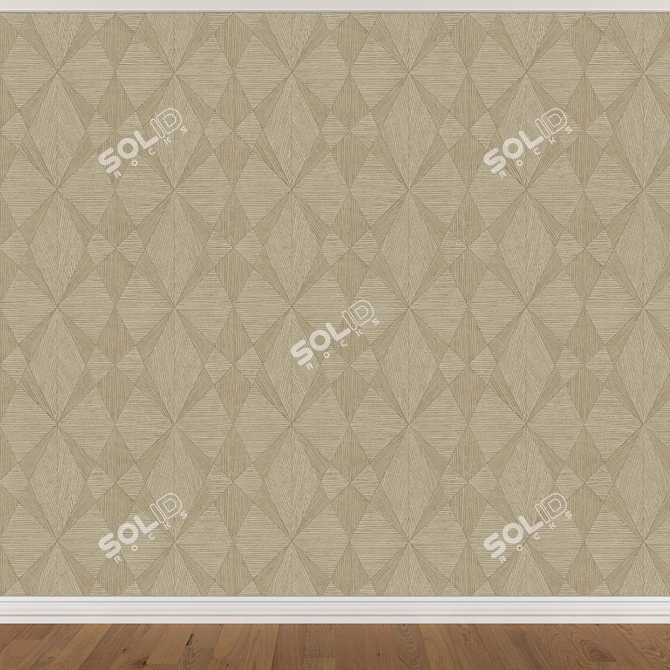 Seamless Wallpaper Set - 3 Colors 3D model image 4