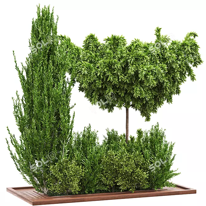 Garden Greenery Collection 3D model image 1