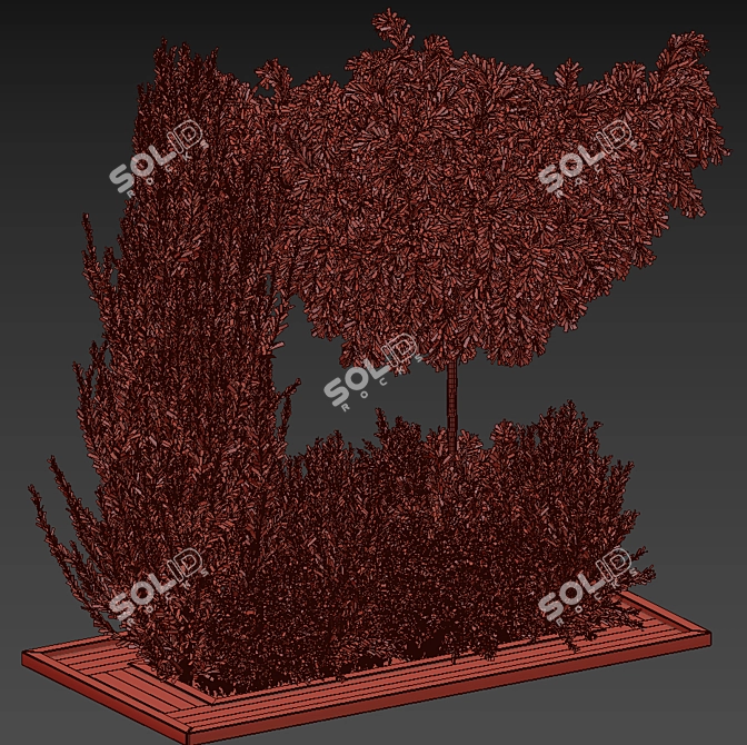 Garden Greenery Collection 3D model image 5