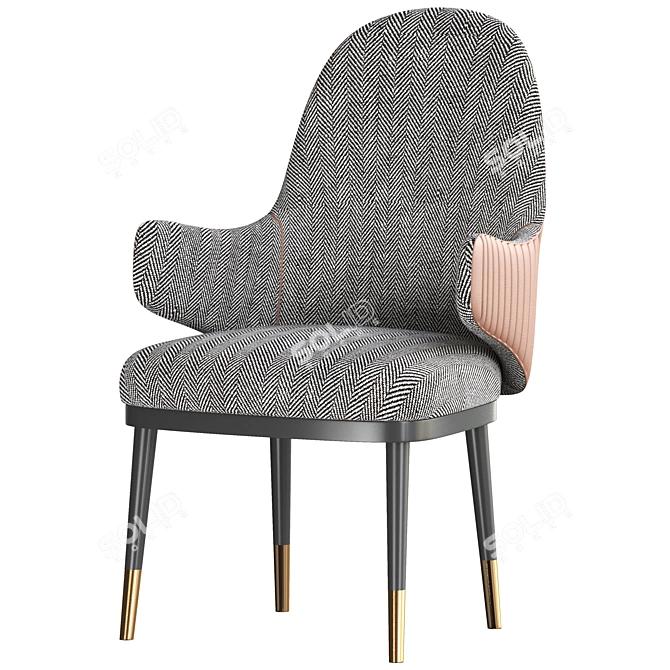 Elegant Armchair: Diva Collection 3D model image 1