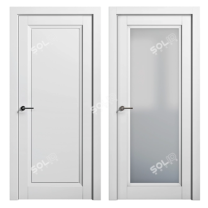 Elegant Opera Collection: DORIAN Doors 3D model image 1