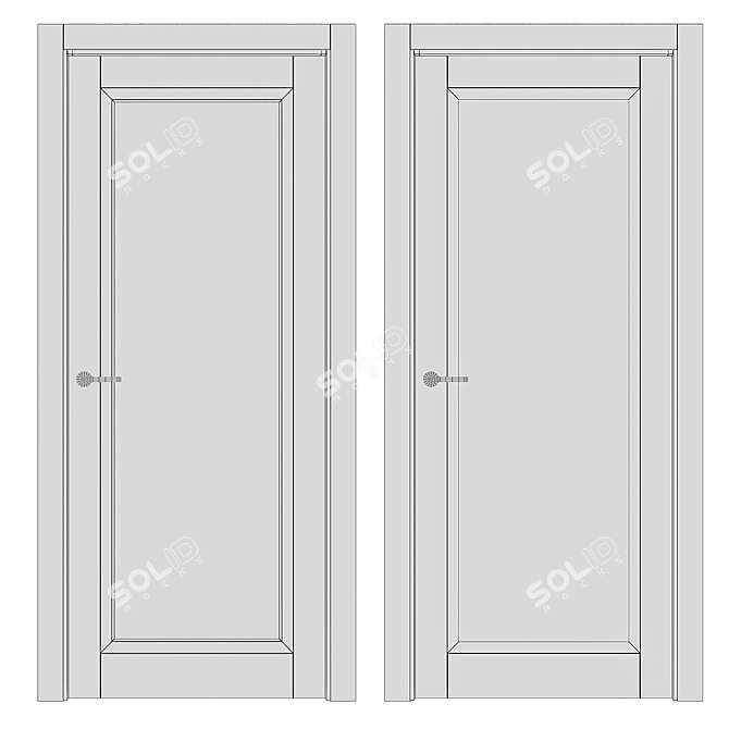 Elegant Opera Collection: DORIAN Doors 3D model image 2