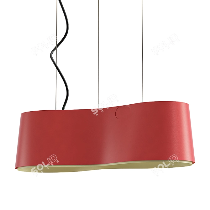 New Wave Suspended Light 3D model image 1