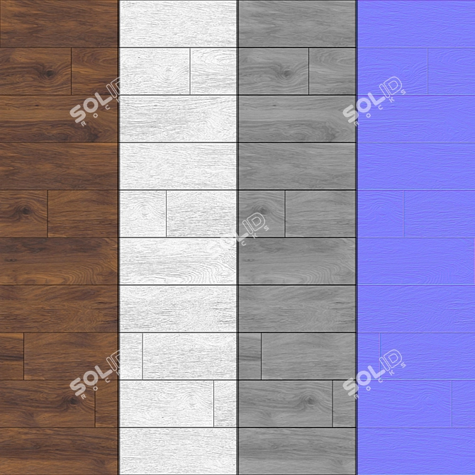 Seamless 4k Wood Texture 3D model image 4