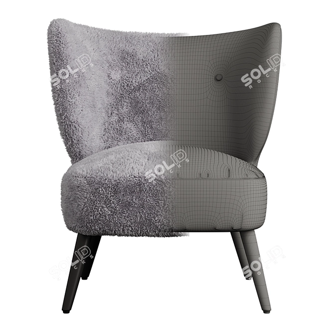 AM.PM Franck Armchair: Elegant and Cozy 3D model image 3