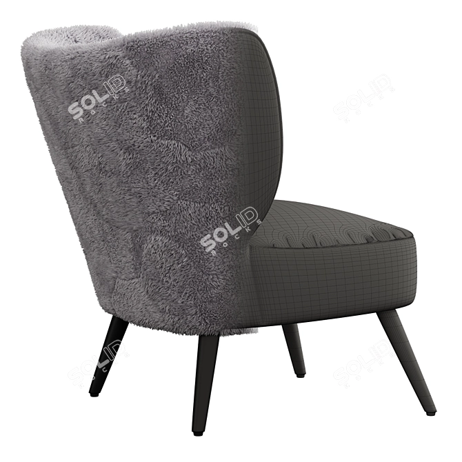 AM.PM Franck Armchair: Elegant and Cozy 3D model image 5