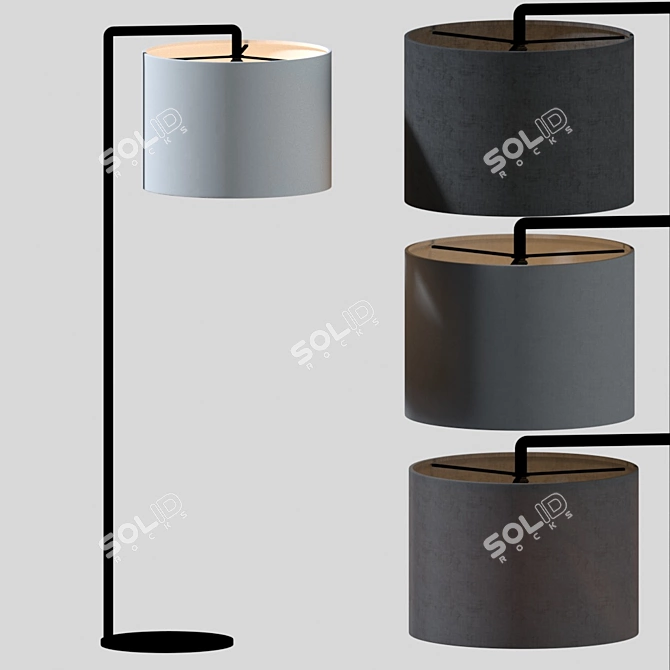 Elegant Read Noon Floor Lamp 3D model image 3