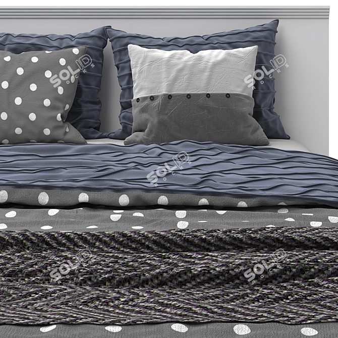 Archive Bed 03: Dual Color Options 3D model image 4