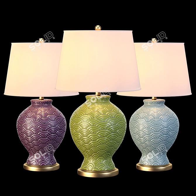 Modern Demi Table Lamp 3D model image 1