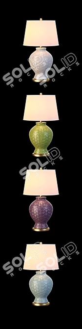 Modern Demi Table Lamp 3D model image 2