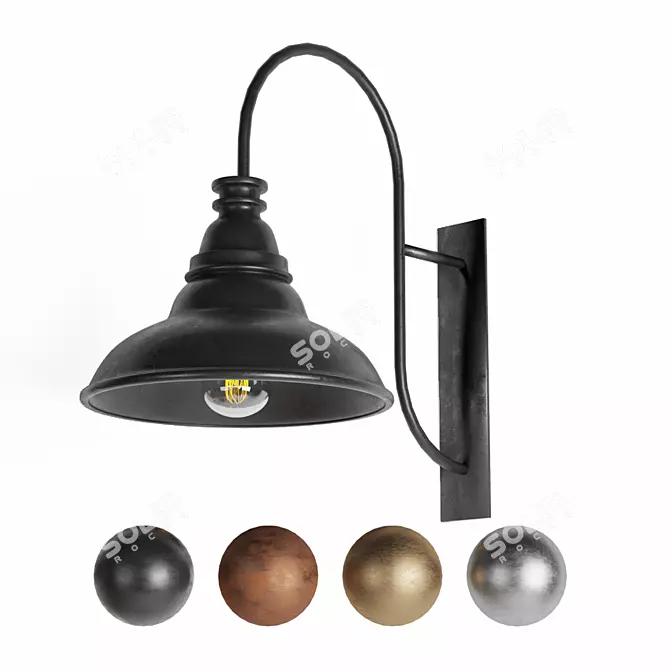 Barn Outdoor Lights - Vintage Style Illuminate 3D model image 1