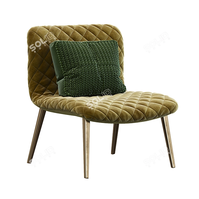 Kuga Bontempi Armchair: Modern Comfort 3D model image 1