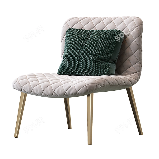 Kuga Bontempi Armchair: Modern Comfort 3D model image 2