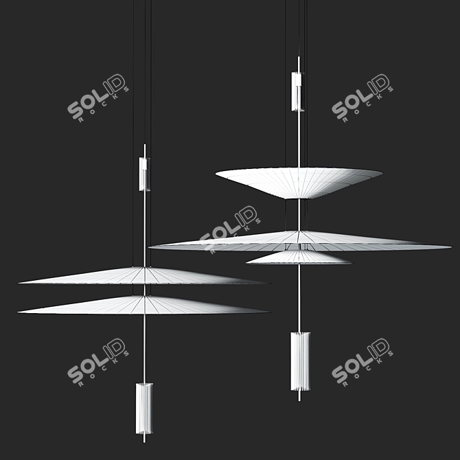 Contemporary Pendant Lights: Elegant and Stylish 3D model image 4