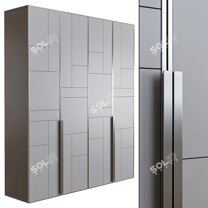 Stylish Wardrobe for Modern Spaces 3D model image 1