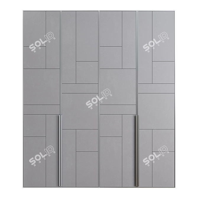 Stylish Wardrobe for Modern Spaces 3D model image 2