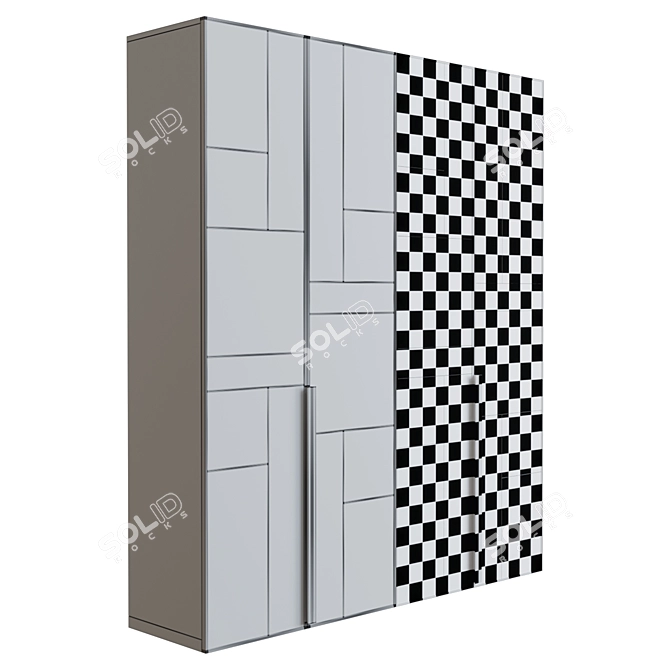 Stylish Wardrobe for Modern Spaces 3D model image 5