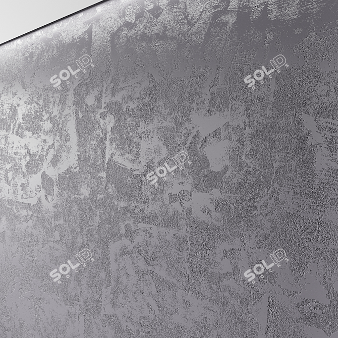 Customizable Concrete Plaster: Perfect PBR Material 3D model image 2