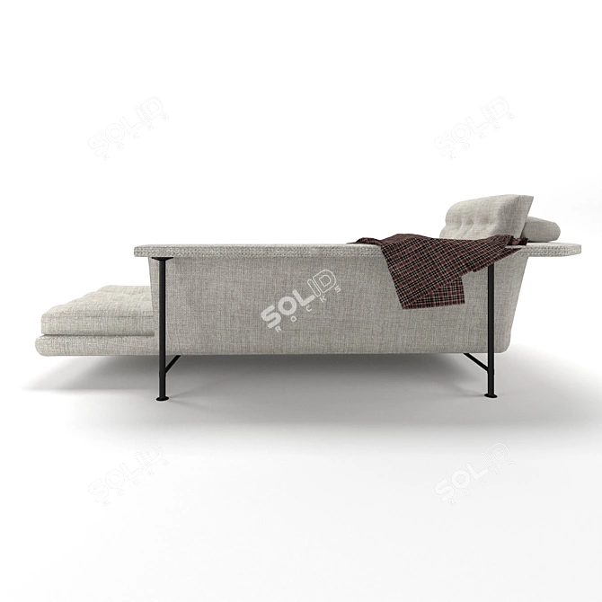 Vitra Grand Sofa with Chaise Longue 3D model image 3