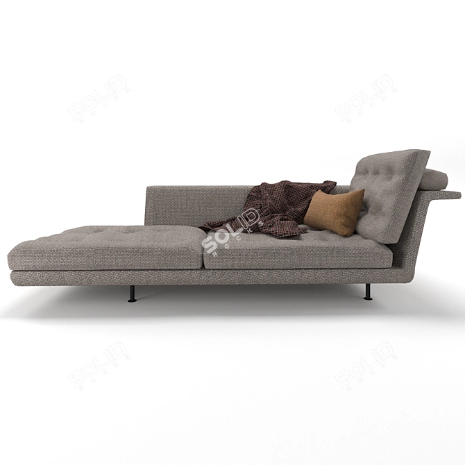 Vitra Grand Sofa with Chaise Longue 3D model image 4