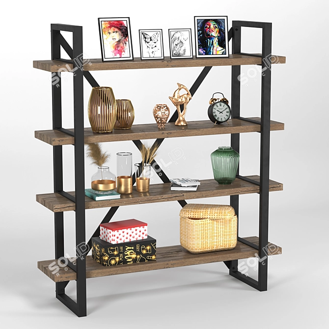 Elegant Decor Shelve 3D model image 5