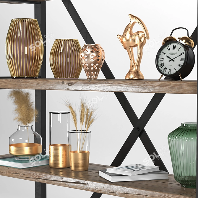 Elegant Decor Shelve 3D model image 6