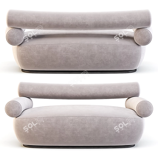 Labofa Mallow 2-Seater: Modern Soft Seating 3D model image 2