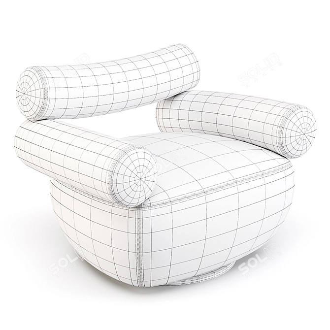 Labofa Mallow: Modern Lounge Chairs 3D model image 3