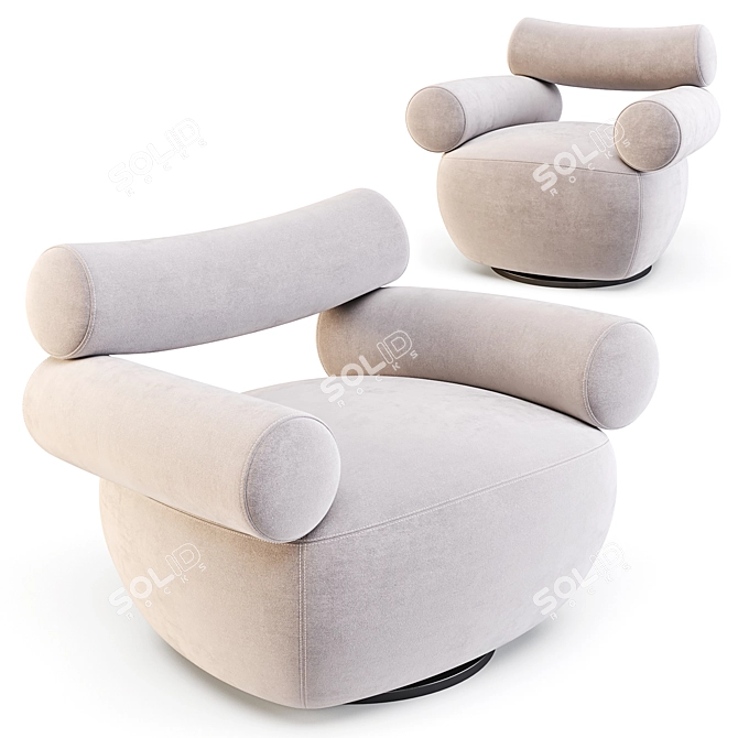 Labofa Mallow: Modern Lounge Chairs 3D model image 4