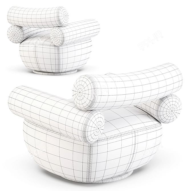 Labofa Mallow: Modern Lounge Chairs 3D model image 8