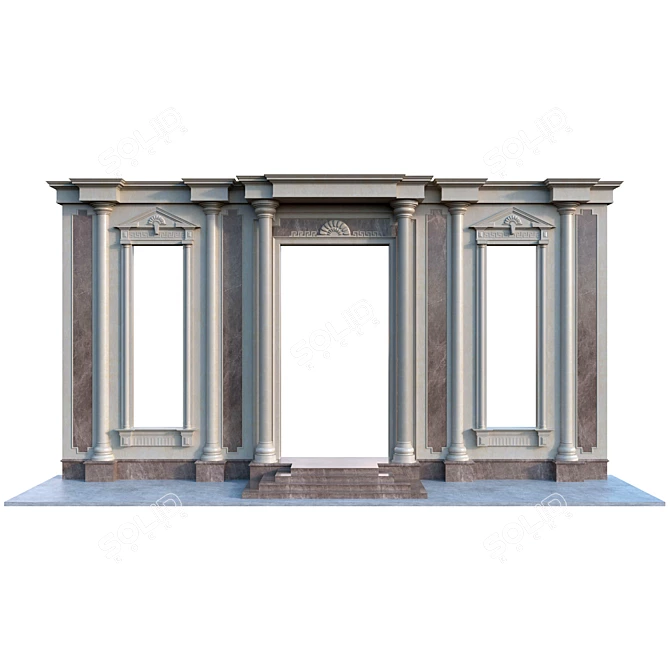 Classic Facade Decor 3D model image 1