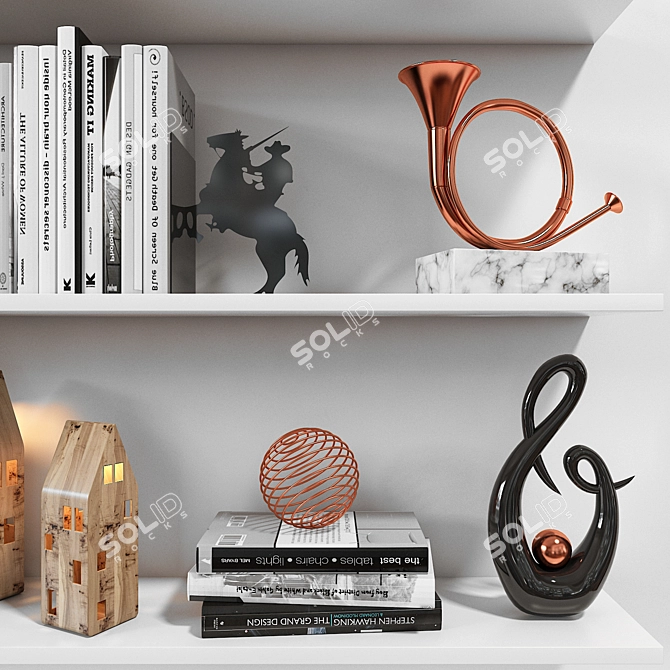 Versatile Storage Solution: 10-Shelf Unit 3D model image 3