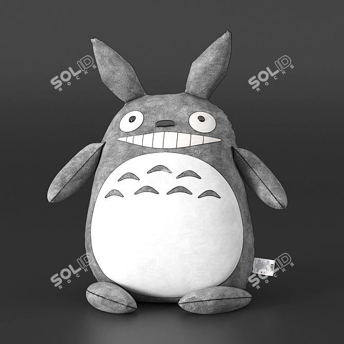 Totoro Plush Toy 3D model image 1