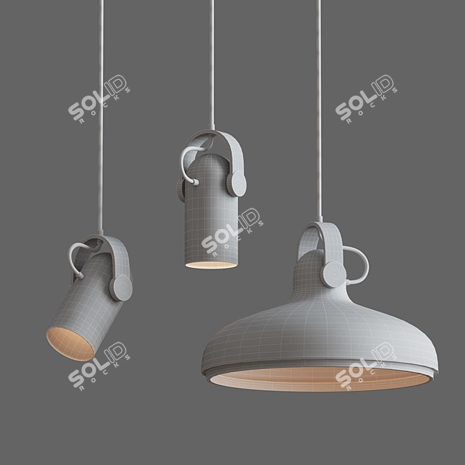 Carronade Pendant: Contemporary Spotlight 3D model image 3