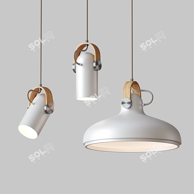 Carronade Pendant: Contemporary Spotlight 3D model image 4