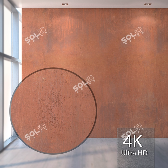 Seamless Metal Texture Pack 3D model image 1