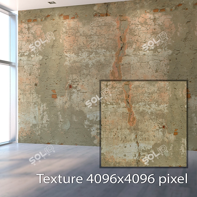 Seamless Texture Plaster 3D model image 2