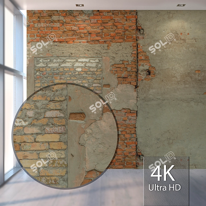 Title: Seamless Brick Wall Texture 3D model image 1