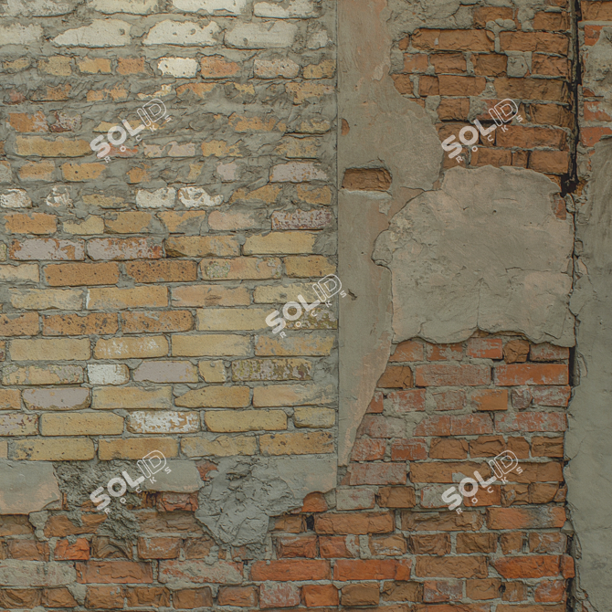 Title: Seamless Brick Wall Texture 3D model image 4