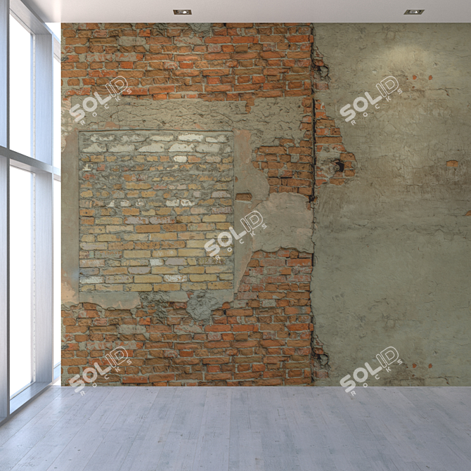 Title: Seamless Brick Wall Texture 3D model image 5