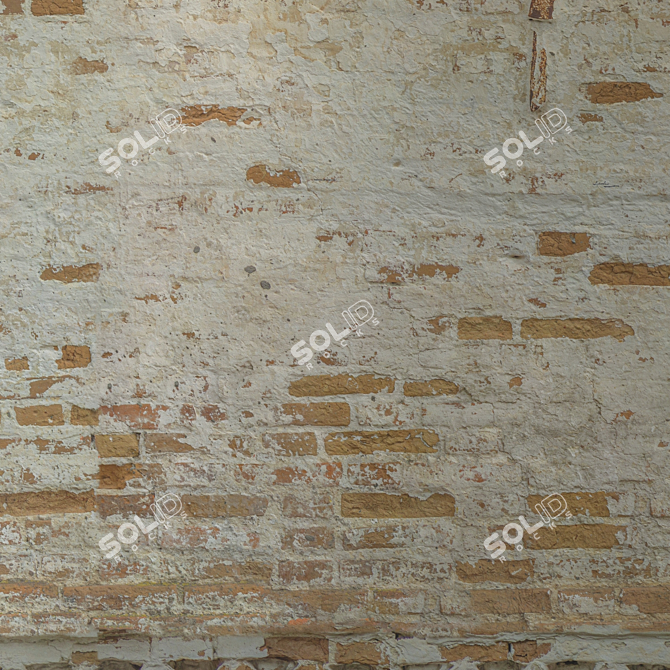 Title: High-Resolution Seamless Brick Wall 3D model image 4